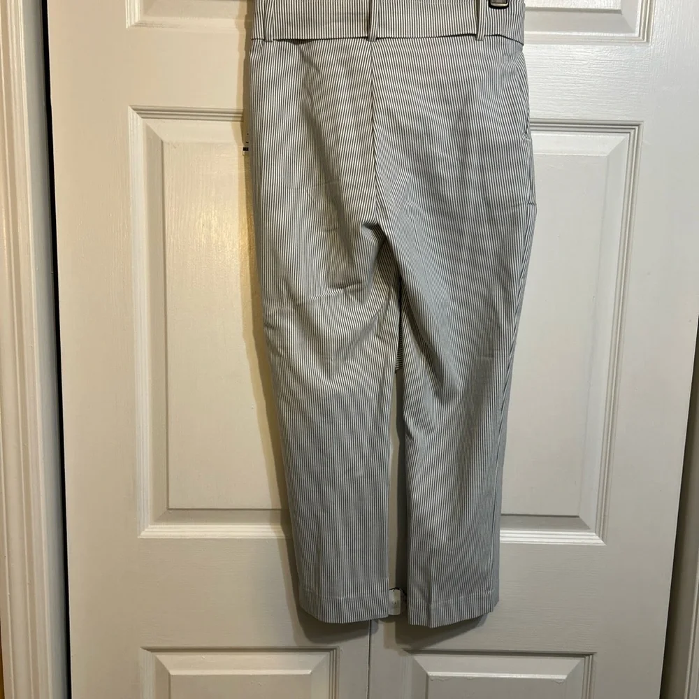 NWT Jules & Leopold Blue White Striped Belted Pull-On Capri Length Pants Size XS - Picture 7 of 10